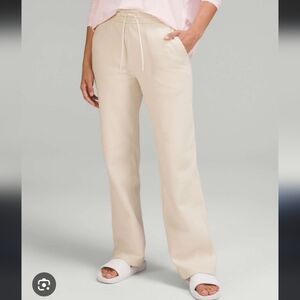 Lululemon loungeful straight leg pant white opal